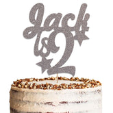 Personalised Happy Birthday Glitter Cake Topper by KreateSquare | Custom Colour Any Name & Any Age Premium 950 GSM Glitter Finish